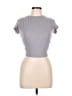 Adore Me Gray Short Sleeve Top Size L - photo 1
