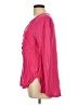 Merona 100% Rayon Pink Long Sleeve Blouse Size L - photo 5