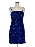 Assorted Brands 100% Polyester Stars Blue Cocktail Dress Size M - photo 1