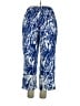 Truth + Style 100% Polyester Print Blue Casual Pants Size L - photo 2