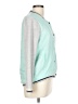 Splendid 100% Rayon Color Block Teal Jacket Size L - photo 4