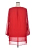 Investments 100% Polyester Red 3/4 Sleeve Blouse Size 2X - photo 2
