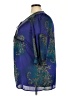 Evolution 100% Polyester Blue 3/4 Sleeve Blouse Size 2X - photo 5