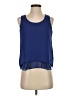 Rebecca Taylor 100% Polyester Blue Sleeveless Blouse Size 0 - photo 1