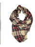 ModCloth 100% Acrylic Plaid Brown Red Scarf One size - photo 1