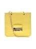 FURLA Solid Yellow Leather Satchel One size - photo 1