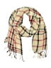 Unbranded 100% Polyester Plaid Ivory Tan Scarf One size - photo 1