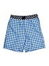 Assorted Brands 100% Polyester Checkered-gingham Blue Board Shorts Size S (kids) - photo 1