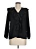 Unbranded 100% Polyester Black Long Sleeve Blouse Size M - photo 1