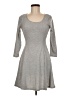 Forever 21 Solid Gray Casual Dress Size M - photo 1