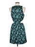 Hutch 100% Polyester Paisley Teal Cocktail Dress Size 6 - photo 2