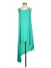 BCBGMAXAZRIA 100% Polyester Solid Teal Casual Dress Size S - photo 1