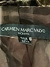 Carmen Marc Valvo 100% Acetate Animal Print Brown Blazer Size 20 - photo 6