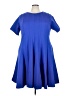 Lands' End Solid Blue Casual Dress Size 26 waist - photo 1