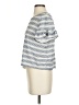 Max Studio Stripes Silver Short Sleeve T-Shirt Size S - photo 5
