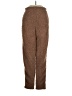 SKIMS 100% Polyester Chevron-herringbone Brown Casual Pants Size XS - photo 1