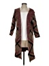 Joseph A. Plaid Brown Cardigan Size S - photo 1