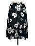 DKNY 100% Polyester Print Green Casual Skirt Size 10 (petite) - photo 2
