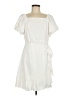 Unbranded 100% Polyester Solid Ivory Casual Dress Size L - photo 1