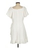 Unbranded 100% Polyester Solid Ivory Casual Dress Size L - photo 2