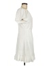 Unbranded 100% Polyester Solid Ivory Casual Dress Size L - photo 4