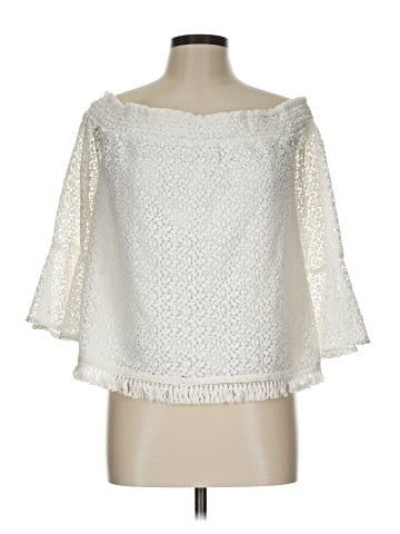 Kaari Blue 3/4 Sleeve Blouse (view 1)