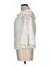 Kaari Blue 100% Polyester Ivory White 3/4 Sleeve Blouse Size L - photo 5