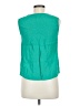 TK 100% Viscose Teal Sleeveless Blouse Size M - photo 2