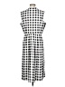 Ellen Tracy 100% Polyester Checkered-gingham Gray Casual Dress Size 10 - photo 2