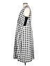 Ellen Tracy 100% Polyester Checkered-gingham Gray Casual Dress Size 10 - photo 5