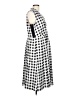 Ellen Tracy 100% Polyester Checkered-gingham Gray Casual Dress Size 10 - photo 4