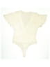Banana Republic Ivory Short Sleeve Blouse Size M - photo 2