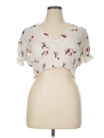 J for Justify Short Sleeve Blouse (view 1)