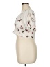 J for Justify 100% Polyester Ivory Short Sleeve Blouse Size XL - photo 5