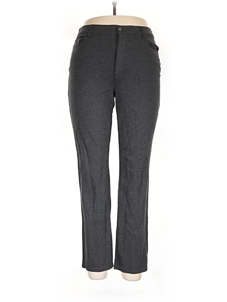 Pre-owned Gloria Vanderbilt Dress Pants In Gray