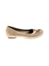 Clarks 100% Leather Gold Flats Size 8 - photo 1