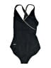 Speedo Solid Black One Piece Swimsuit Size 6 - photo 1