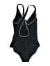 Speedo Solid Black One Piece Swimsuit Size 6 - photo 2