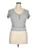 Assorted Brands Gray Short Sleeve Top Size XL - photo 1