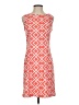 Connected Apparel Argyle Orange Cocktail Dress Size 4 - photo 1