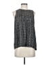 Gap 100% Polyester Black Silver Sleeveless Blouse Size XS - photo 1