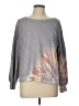 Ava James Tie-dye Gray Pullover Sweater Size L - photo 1