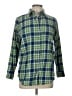 Backpacker 100% Cotton Plaid Green 3/4 Sleeve Button-Down Shirt Size L - photo 1