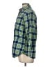 Backpacker 100% Cotton Plaid Green 3/4 Sleeve Button-Down Shirt Size L - photo 5