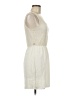 City Triangles 100% Polyester Solid Ivory Casual Dress Size M - photo 4