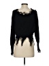 Shein 100% Acrylic Black Pullover Sweater Size 4 - photo 2