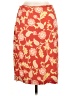 Ann Taylor 100% Rayon Print Red Casual Skirt Size 6 - photo 2