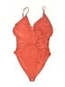 Forever 21 Contemporary Orange Bodysuit Size L - photo 1