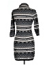 Rhapsody Print Gray Casual Dress Size L - photo 2
