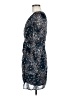 Aqua Floral Polka Dots Blue Casual Dress Size M - photo 5